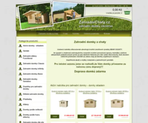 Zahradni-Chaty.cz(Zahradní) Screenshot