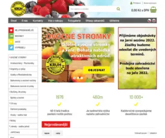 Zahradnictvikruh.cz(Subtropické zahradnictví KRUH) Screenshot