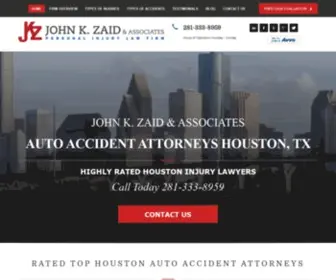 Zaidlaw.com(Auto Accident Attorney Houston) Screenshot