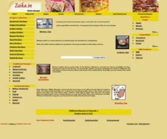 Zaika.in(Online Recipes) Screenshot