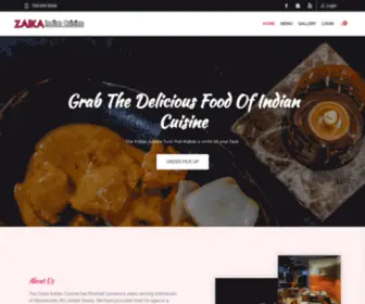 Zaikaindiancuisinenc.com(Zaika Indian Cuisine) Screenshot