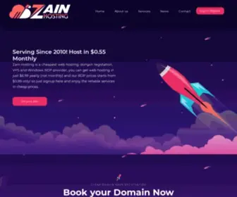 Zainhosting.net(Zain Hosting) Screenshot