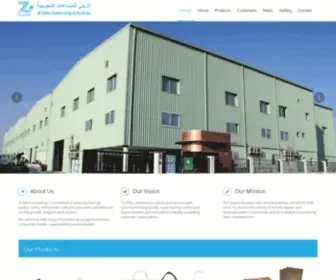 Zainici.com(Al Zaini Converting Industries) Screenshot
