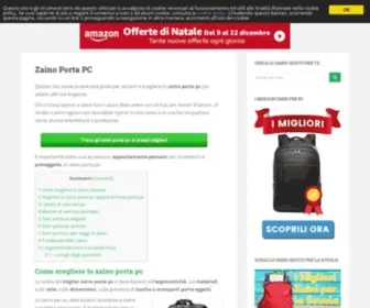Zainoportapc.net(Zaino Porta PC) Screenshot