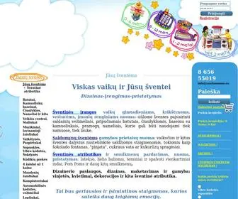 Zaislunuoma.eu(Zaislu nuoma) Screenshot