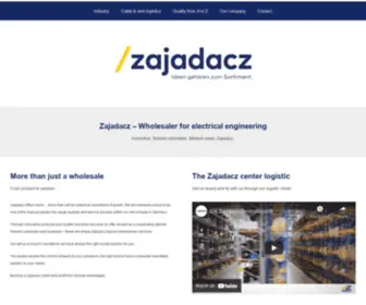Zajadacz.com(Wholesaler for electrical engineering) Screenshot