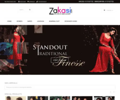 Zakasi.com(Buy Bollywood Replica Saree) Screenshot