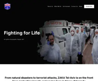 Zakatelaviv.org(ZAKA Tel) Screenshot