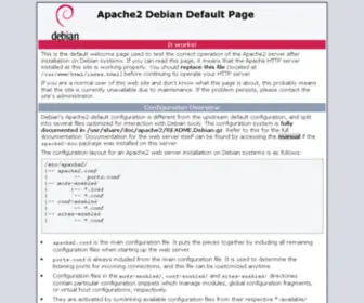 Zaki.com.hr(Apache2 debian default page) Screenshot