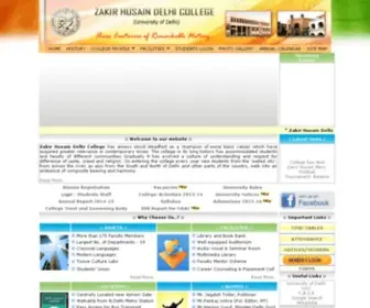 Zakirhusaindelhicollege.in Screenshot
