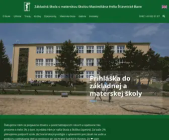 Zakladnaskola.com(Základná škola s materskou školou Maximiliána Hella) Screenshot