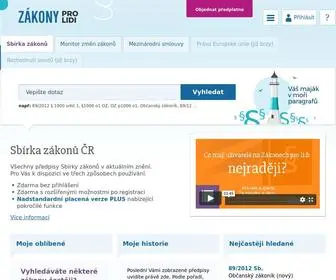 Zakonyprolidi.cz(Zákony pro lidi) Screenshot