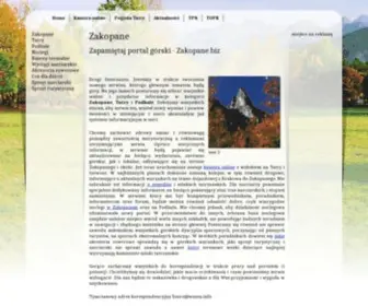 Zakopane.biz(Zakopane i Tatry) Screenshot
