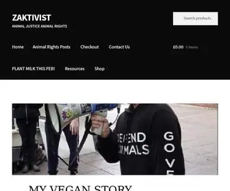 Zaktivist.com(ANIMAL JUSTICE ANIMAL RIGHTS) Screenshot