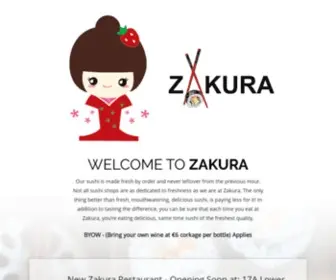 Zakura.ie(Zakura Japanese Restaurants) Screenshot