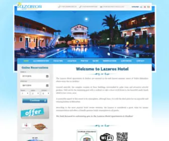 Zakynthos-Lazaros.com(Lazaros Hotel Resort) Screenshot