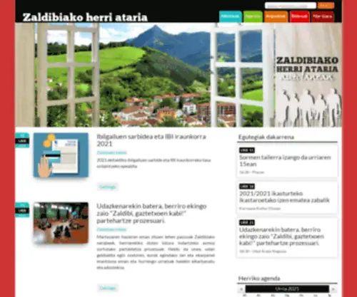Zaldibia.org(Zaldibiako herri ataria) Screenshot