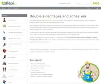 Zalepi.eu(Double sided tapes and adhesives) Screenshot