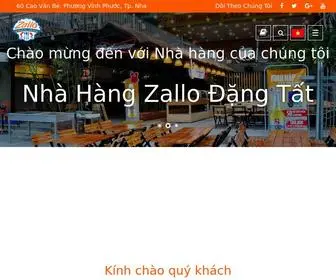 Zallo.net(Nhà hàng Zallo) Screenshot