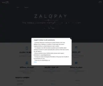 Zalopay.io(The official site of ZaloPay Platform for developers) Screenshot