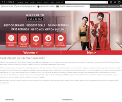 Zalora.sg(Shop Now At ZALORA Singapore) Screenshot