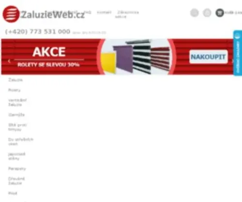 Zaluzieweb.cz(Žaluzie) Screenshot