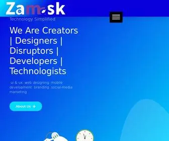 Zamask.com(Creativity is the Product) Screenshot