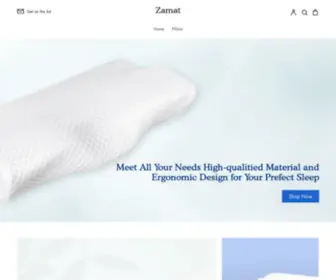 Zamat.net(Try Our Pillows Completely Risk Free For 100 Nights) Screenshot