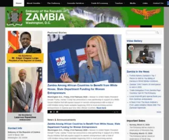 Zambiaembassy.org(Embassy of the Republic of Zambia in Washington) Screenshot