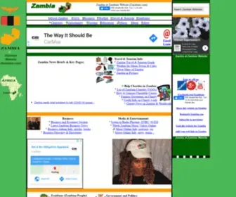Zambian.com(Zambia, Africa at Zambian Website) Screenshot