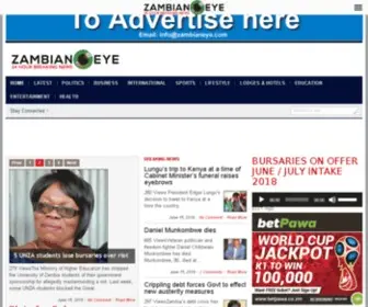 Zambianeye.com(Breaking News) Screenshot