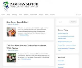 Zambianmatch.com(Popular Football Leagues) Screenshot