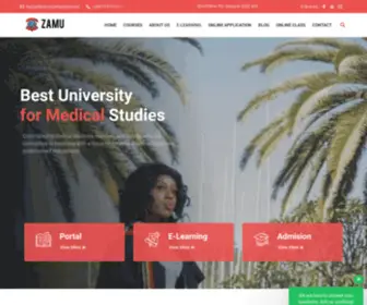 Zambianroyalmedical.com(Our educational programs at Zambian Royal Medical University the core mission) Screenshot