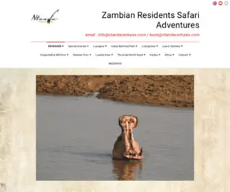 Zambiaresidentsafaris.com(PACKAGES) Screenshot