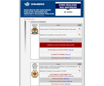 Zambiniinsc.org.br(Acompanhamento de concursos) Screenshot
