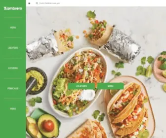 Zambrero.com(Mexican Restaurant) Screenshot