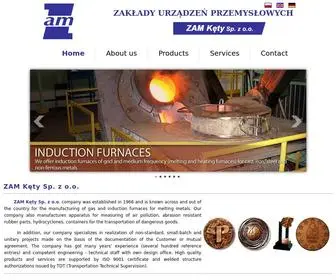 Zam.com.pl(Zakłady Urządzeń Przemysłowych ZAM Kęty Sp. z o.o) Screenshot