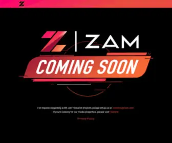 Zam.com(Marketing, Creative & User Research Agency for Gaming) Screenshot