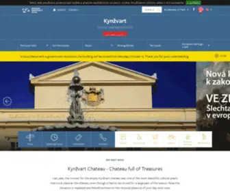 Zamek-KYNzvart.eu(Zamek KYNzvart) Screenshot