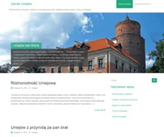 Zamekuniejow.pl(Zamek Uniejów) Screenshot