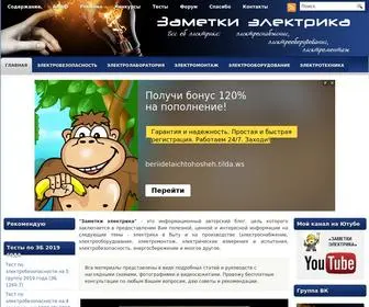 Zametkielectrika.ru(Электрика) Screenshot