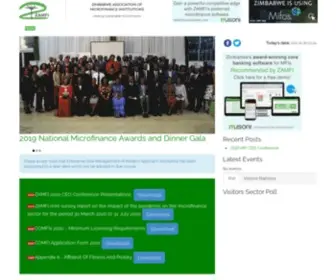 Zamfi.org(Zimbabwe Association of Microfinance Instituitions) Screenshot