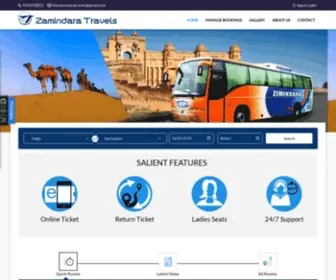 Zamindaratravels.in(Zamindara Travels) Screenshot