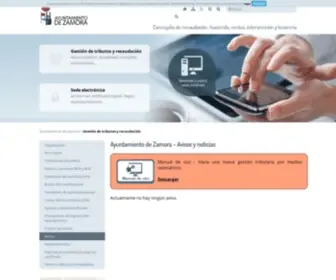 Zamoratributos.es(Ayuntamiento de Zamora) Screenshot