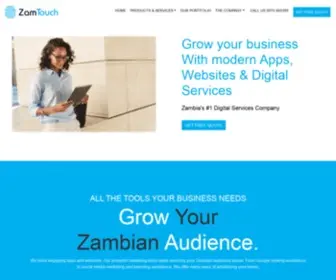 Zamtouch.co.zm(Mobile App & Web Design Company based in Lusaka) Screenshot