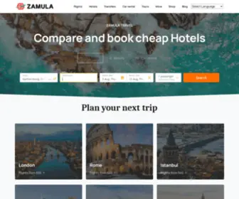 Zamulatravel.com(Zamula Travel) Screenshot