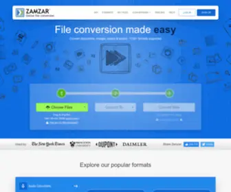 ZamZar.com(Video converter) Screenshot