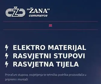 Zana.ba(Početna stranica tvrtke ŽANA COMMERCE d.o.o) Screenshot