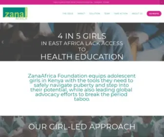 Zanaafrica.org(ZanaAfrica Foundation) Screenshot