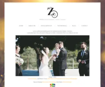 Zanaforster.com.au(Hobart Wedding & Civil Celebrant) Screenshot